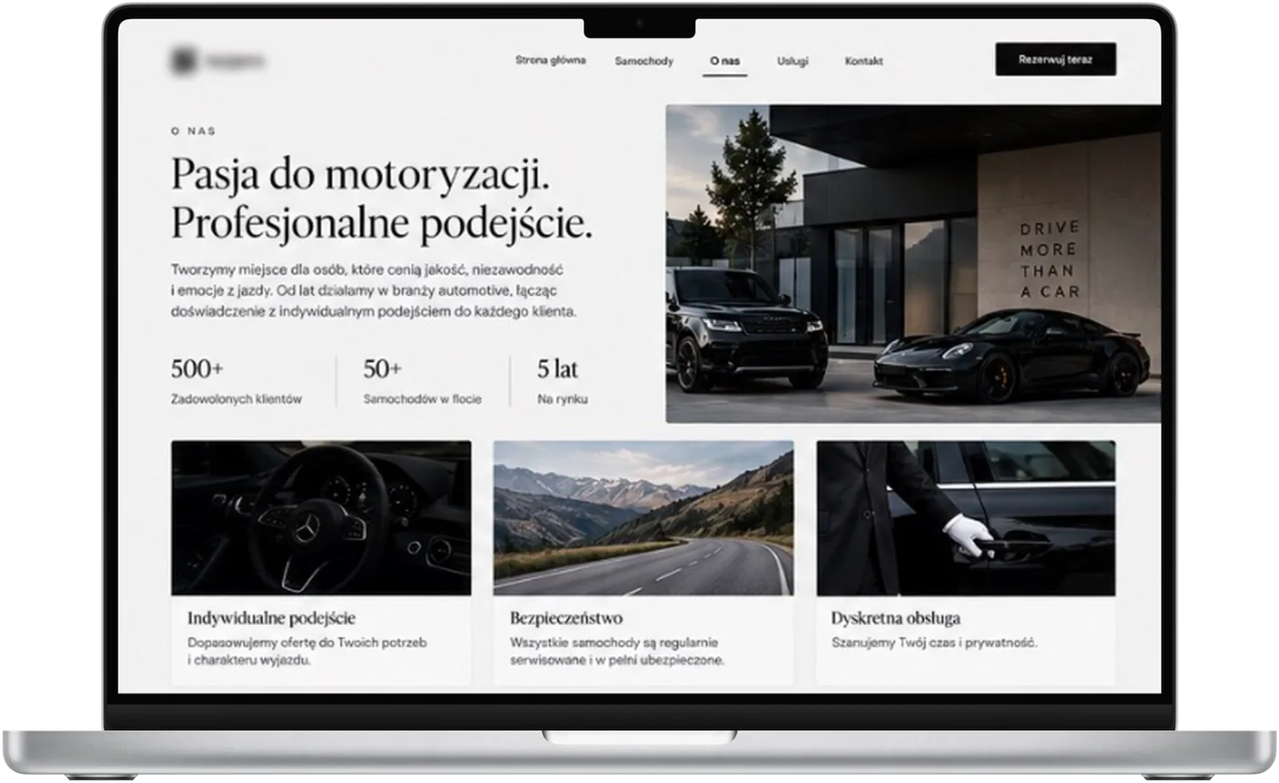 Wynajem aut premium, ekran 3