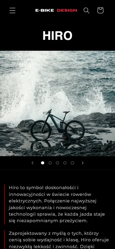 E-Bike Design na telefonie
