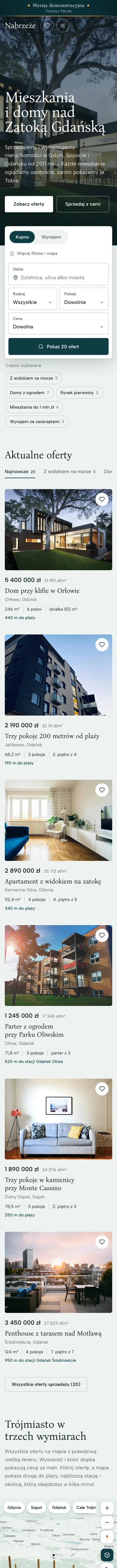 Nabrzeże na telefonie
