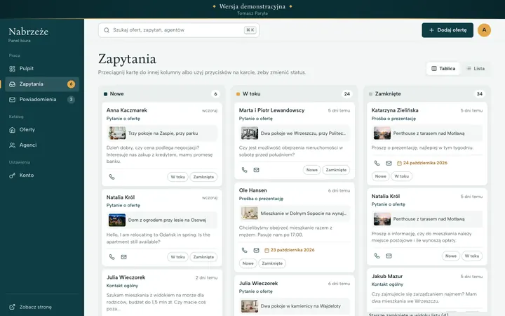 Panel administracyjny Nabrzeże