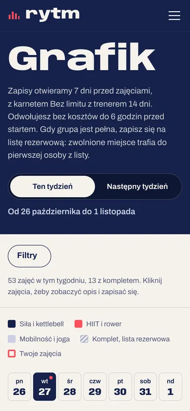 Rytm na telefonie