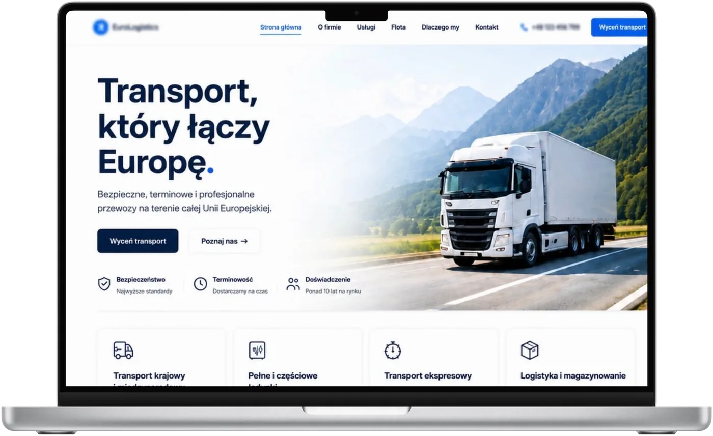 Firma transportowa, ekran 1