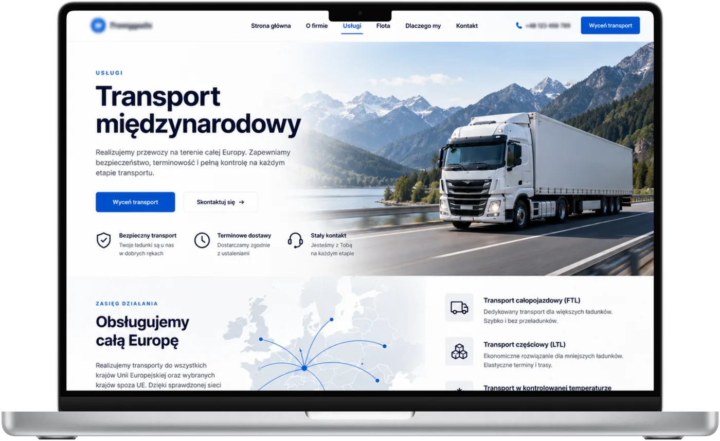Firma transportowa, ekran 2