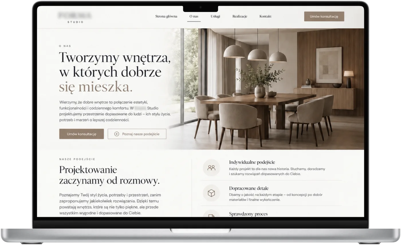 Studio wnętrz, ekran 2