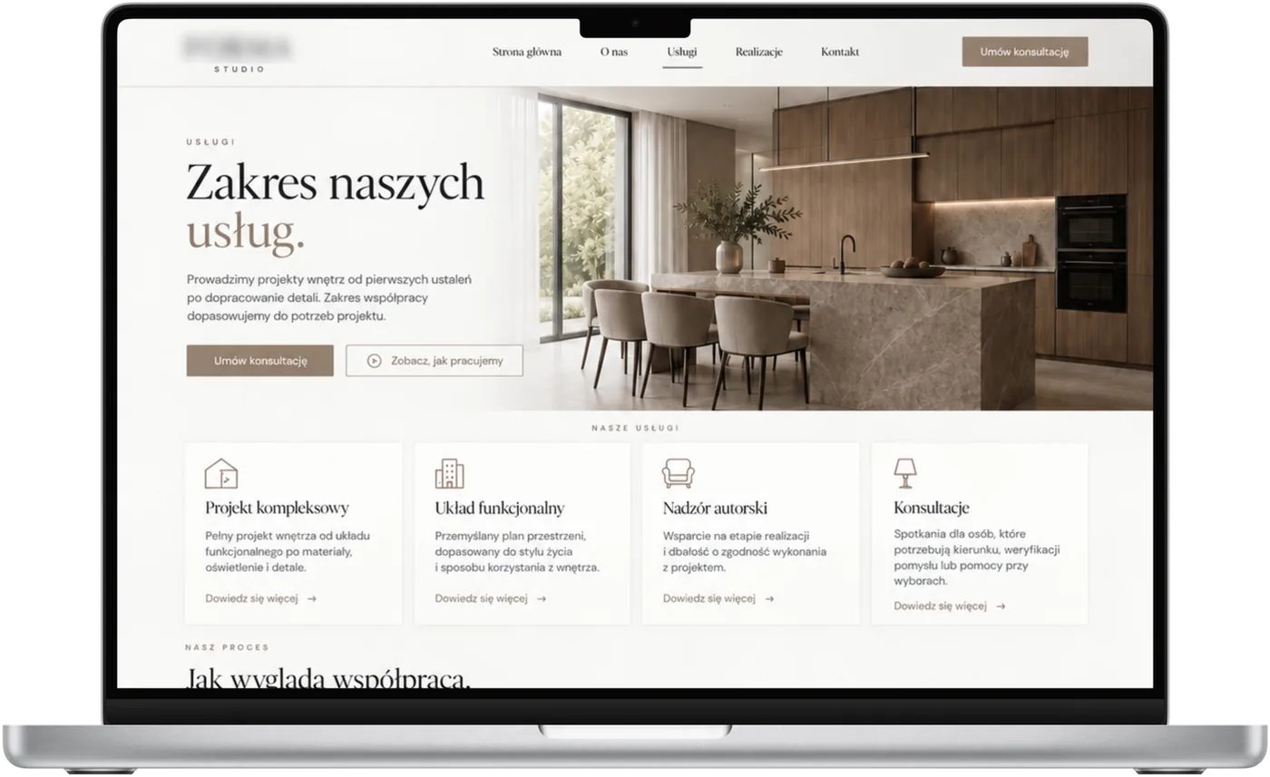Studio wnętrz, ekran 3