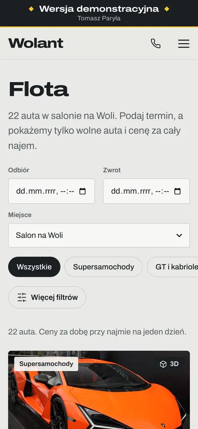 Wolant na telefonie